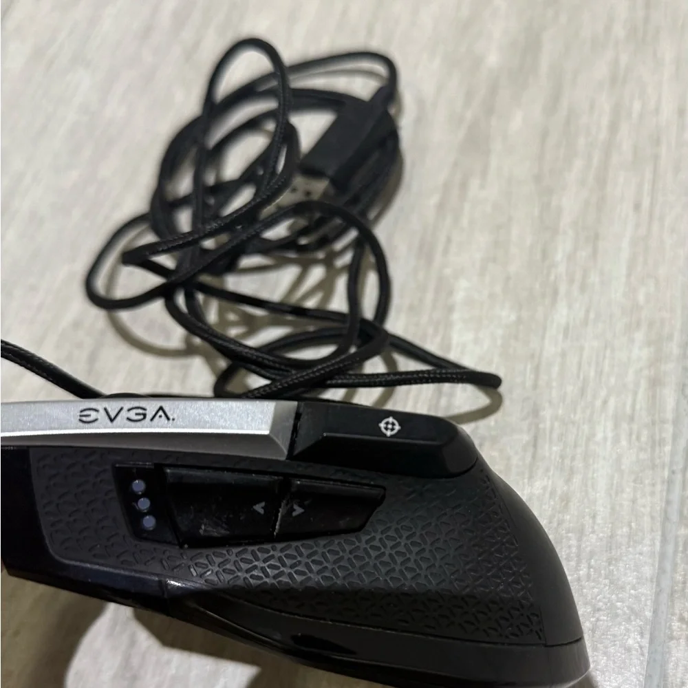 EVGA Black and Silver Wired Mouse